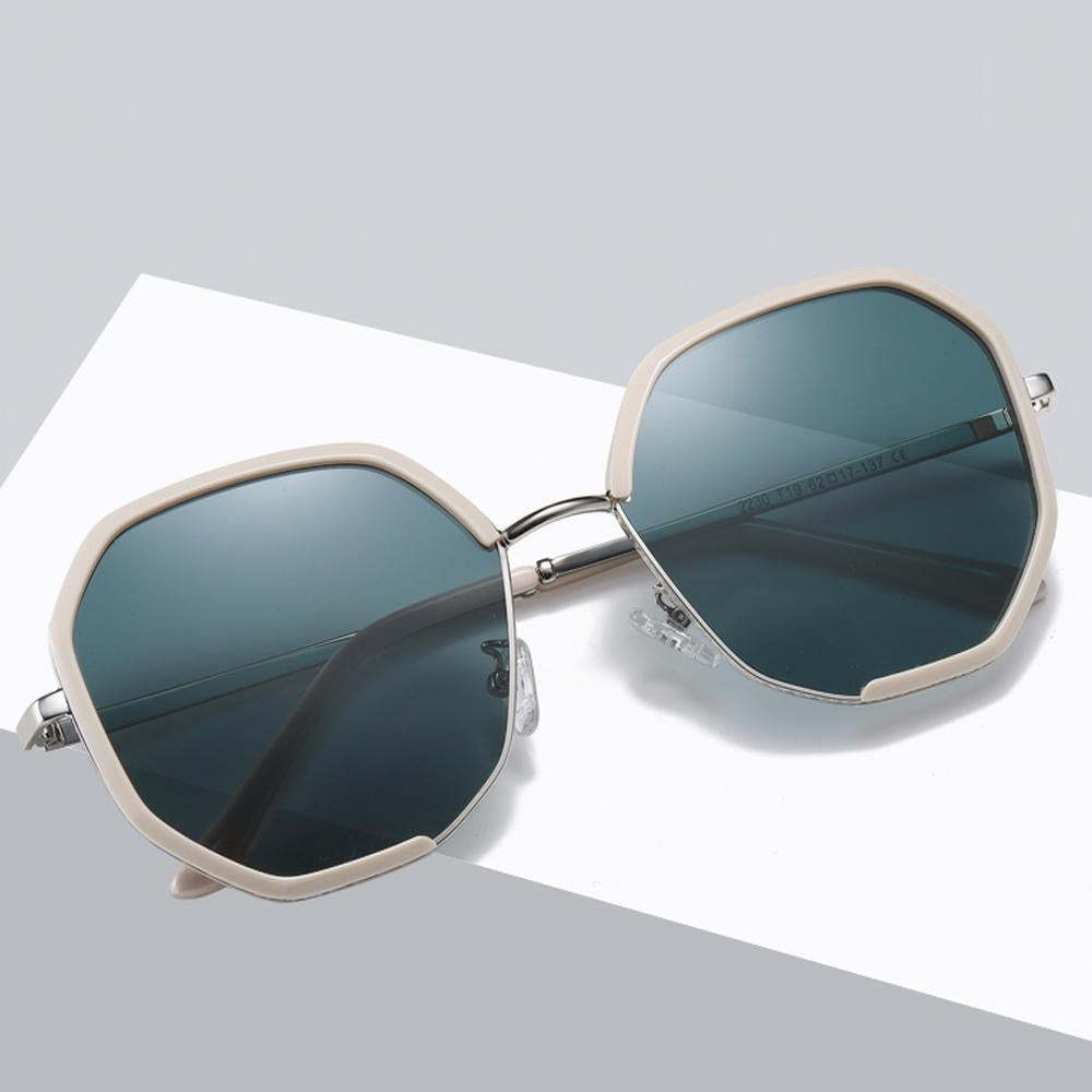 Celebrity - UV400 Protective Polarized Beach Sunglasses - Bright Gold/Grey Red - mymoonlampuk