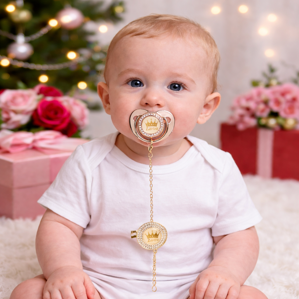 Personalized Name Exquisite Handmade Pacifier Gift for Your Little One