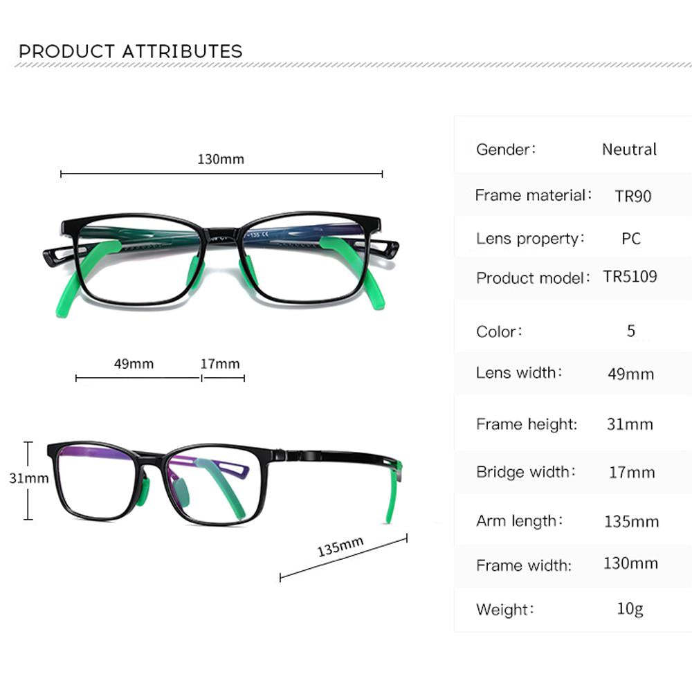 Clever - (Age 5-13)Children Non-slip Blue Light Blocking Glasses - Transparent Purple - mymoonlampuk