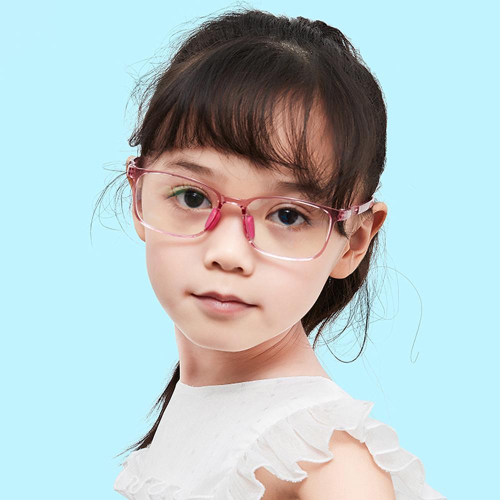 Clever - (Age 5-13)Children Non-slip Blue Light Blocking Glasses - Transparent Dark Grey - mymoonlampuk