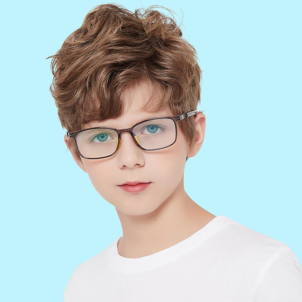 Clever - (Age 5-13)Children Non-slip Blue Light Blocking Glasses-Transparent Pink - mymoonlampuk