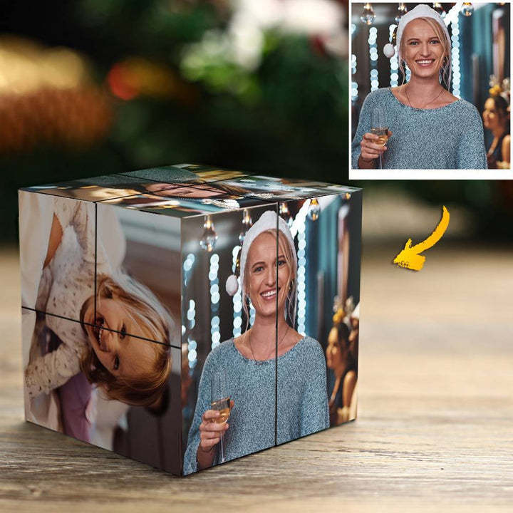 Mother's Day Gift Custom Multi Photo Folding Magic Rubic's Cube