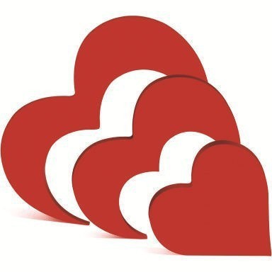 Valentine's Heart Decor Set Phrase-Printed Table Ornaments Perfect Valentine's Day Gift - MyMoonLampUk