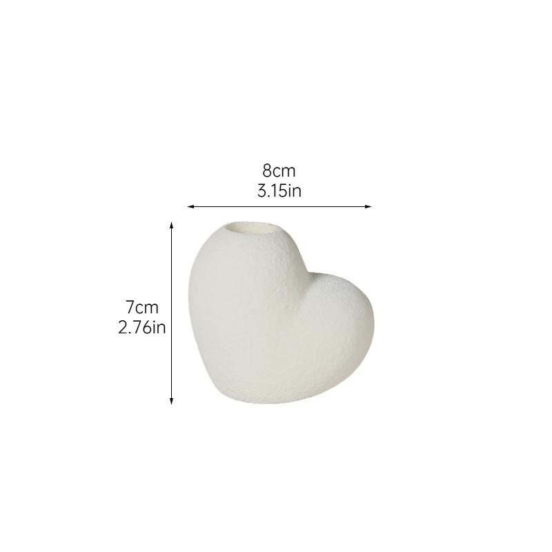 Valentine's Day Gift Heart-Shaped Ceramic Candle Holder Stylish Romantic Decor for Anniversaries Date Nights - MyMoonLampUk
