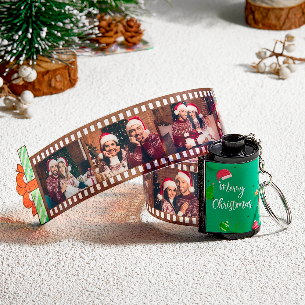 Custom Engraved Photo Film Keychain Camera Roll Chirstmas Gifts - mymoonlampuk