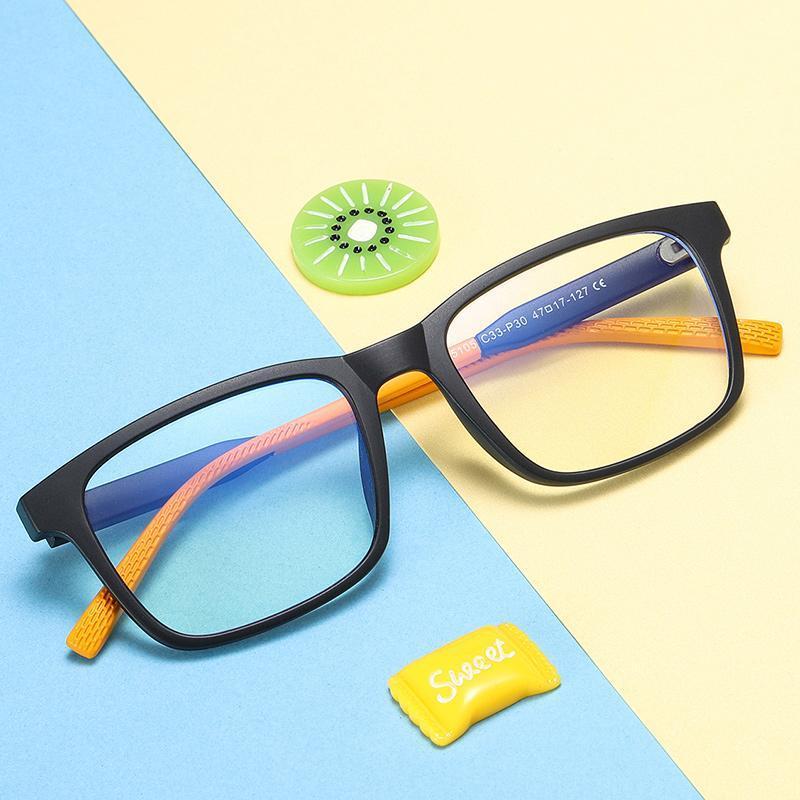 Elves - (Age 7-12)Children Blue Light Blocking Computer Reading Gaming Glasses-Matte Transparent Green - mymoonlampuk