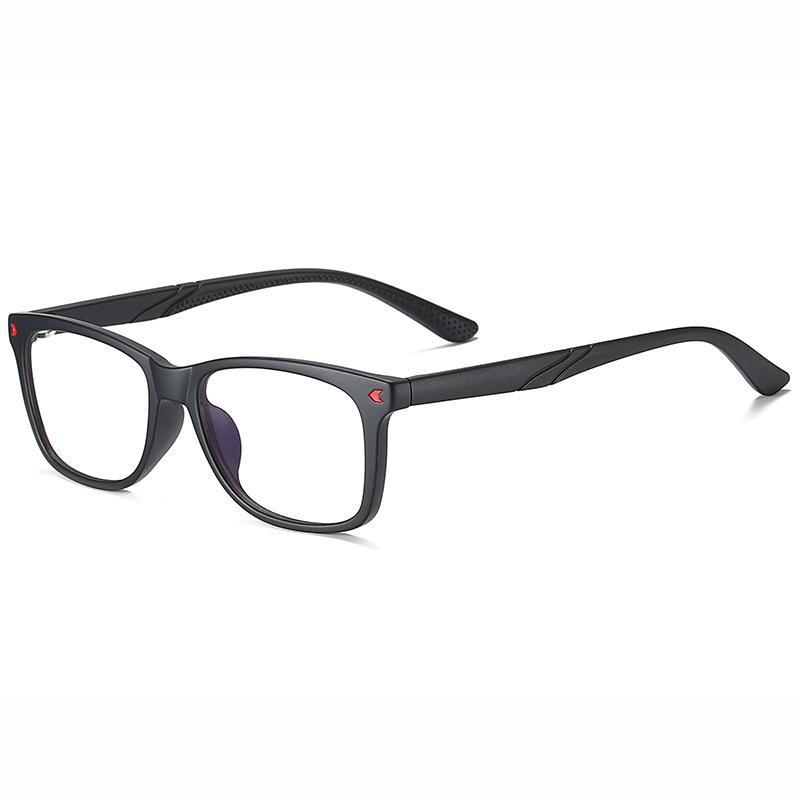 Wise - (Age 7-12)Children Blue Light Blocking Computer Reading Gaming Glasses - Sand Black Red - mymoonlampuk