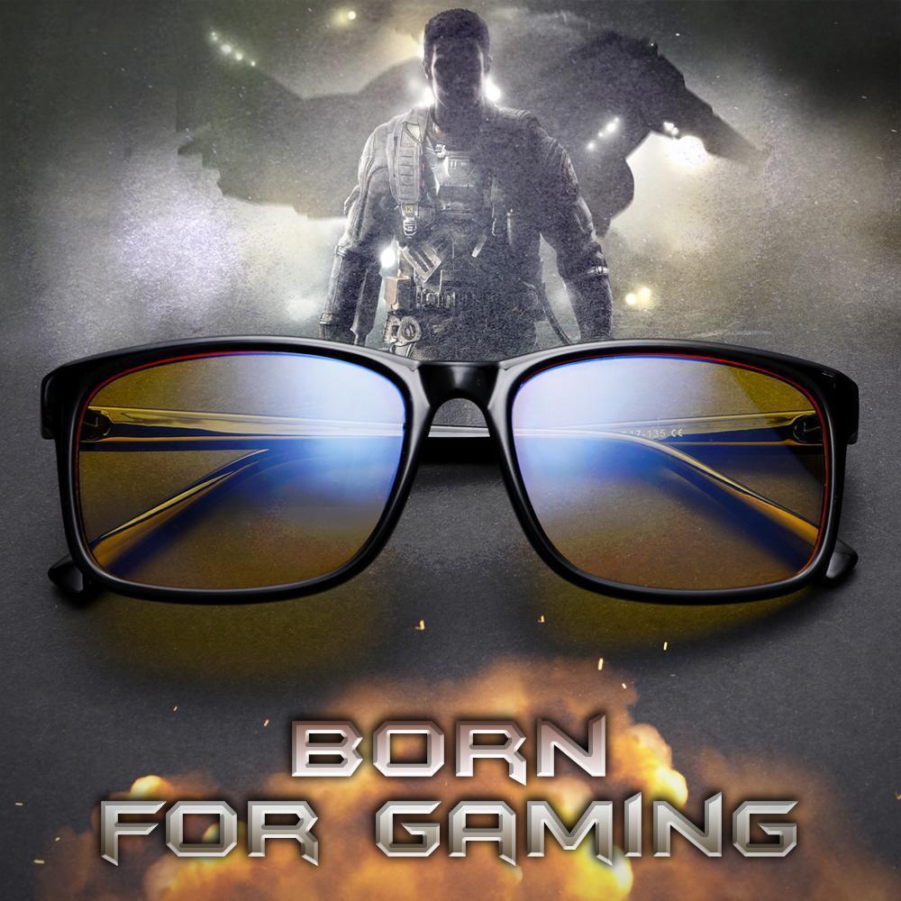 Blizzard - Adults Professional Gaming Glasses Blue Light Blocking Glasses - Black - mymoonlampuk