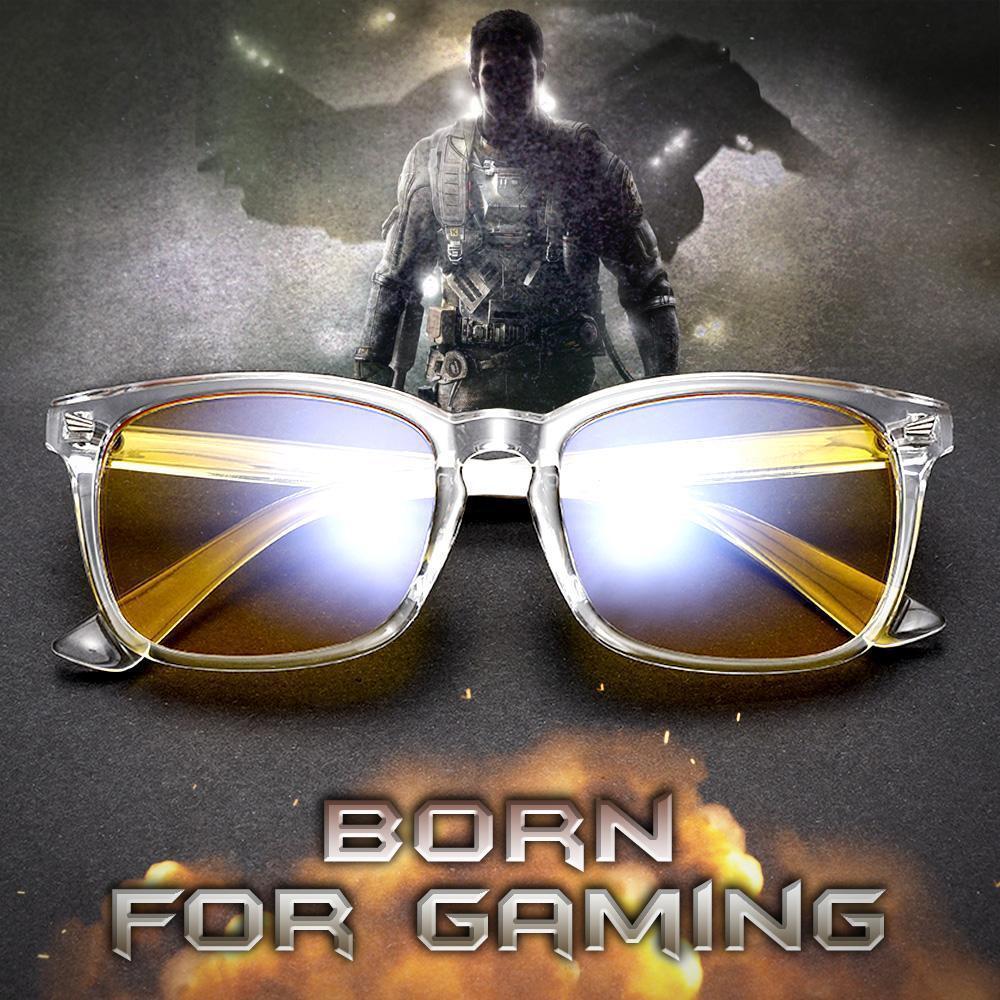 SIERRA - Adults Professional Gaming Glasses Blue Light Blocking Glasses - Clear Crystal - mymoonlampuk