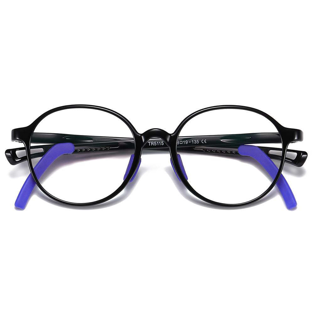 Smart - (Age 5-13)Children Non-slip Blue Light Blocking Glasses-Black - mymoonlampuk