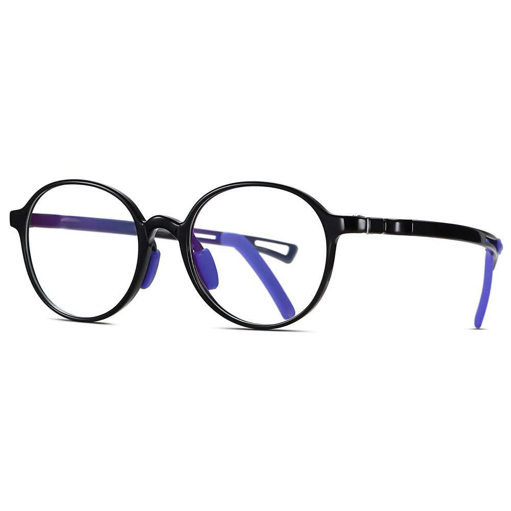 Smart - (Age 5-13)Children Non-slip Blue Light Blocking Glasses-Black - mymoonlampuk
