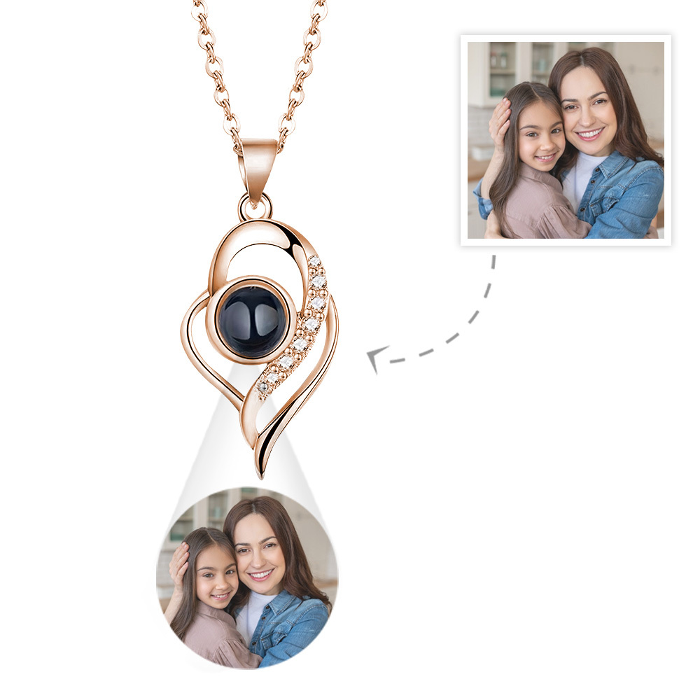 Mother‘s Day Gift Custom Projection Necklace Elegant Photo Necklace Gift for Mum