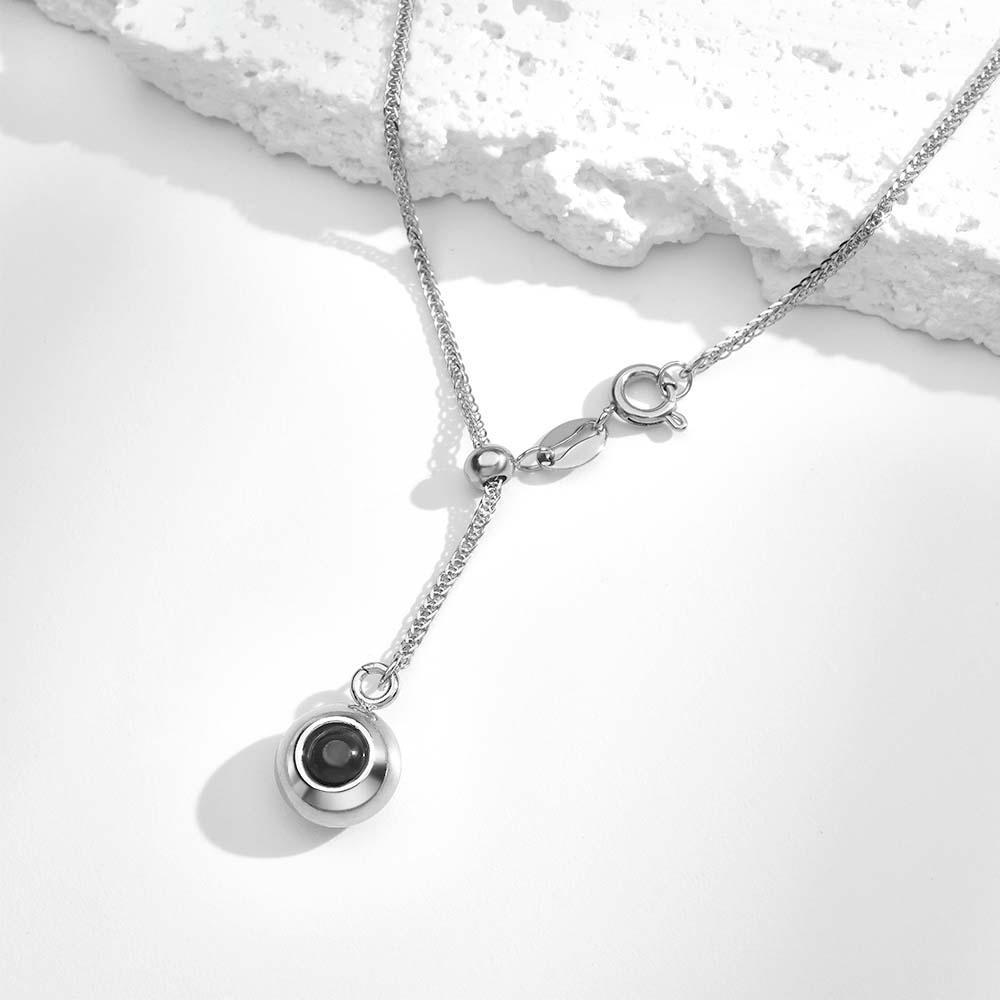 Custom Projection Necklace Simple Pendant Gift for Her - MyMoonLampUk