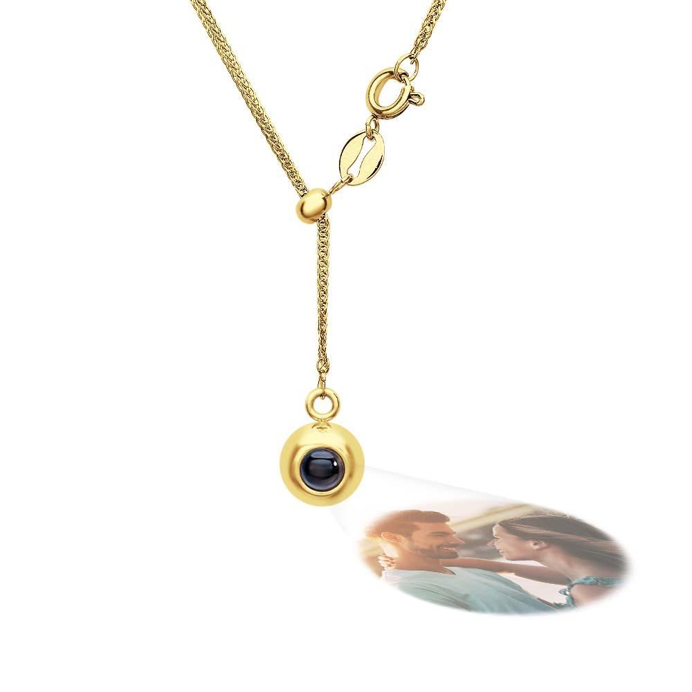 Custom Projection Necklace Simple Pendant Gift for Her - MyMoonLampUk