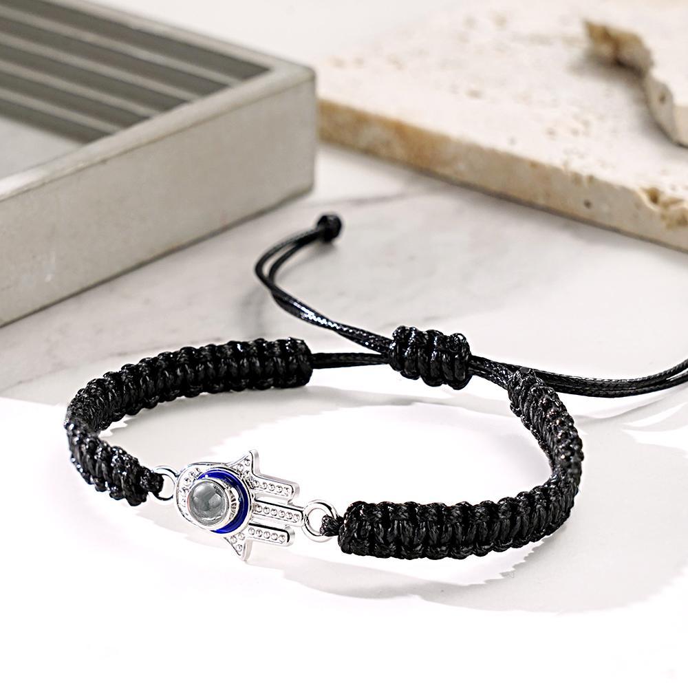 Custom Projection Bracelet Evil Eye Fashion Men's Gift - MyMoonLampUk