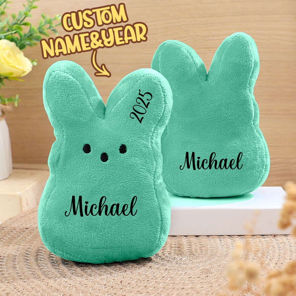 Easter Peeps Bunny Plush Toy,Personalized Peeps Bunnies,Mini Peeps Plush Doll,Easter basket,Baby Easter Gift,Plush Bunny,Custom Peeps Bunny - MyMoonLampUk