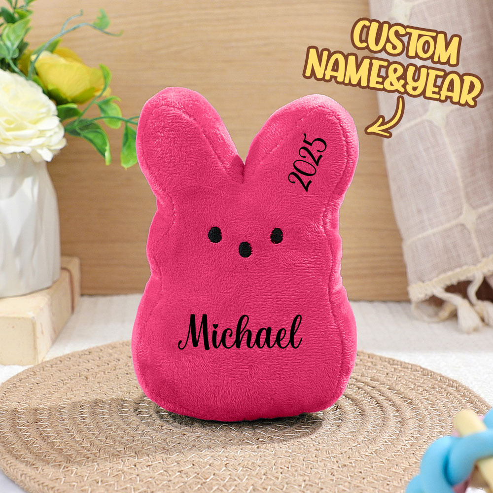 Easter Peeps Bunny Plush Toy,Personalized Peeps Bunnies,Mini Peeps Plush Doll,Easter basket,Baby Easter Gift,Plush Bunny,Custom Peeps Bunny - MyMoonLampUk