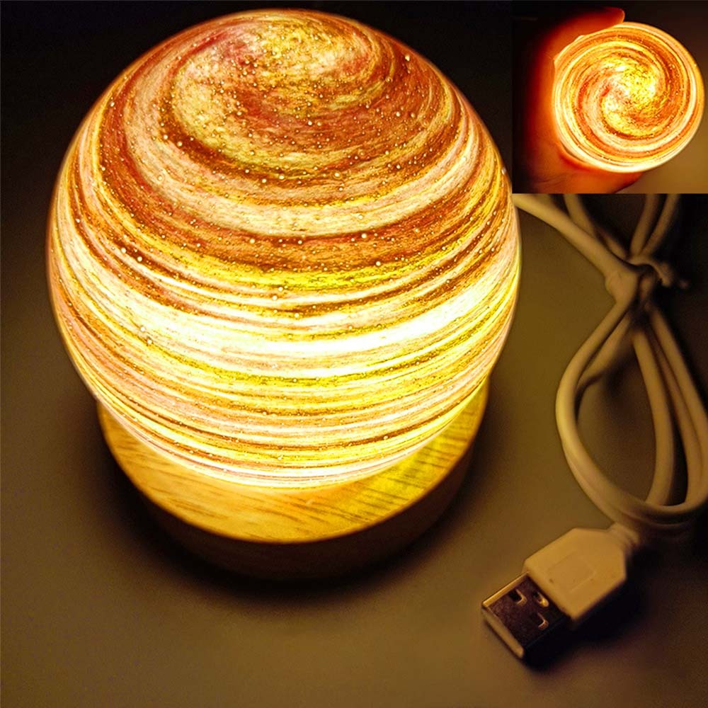 Planet Lamp Fantasy Rainbow Planet Table Lampshade Creative Romantic Sunset Couple Morning and Evening Night - photomoonlamp