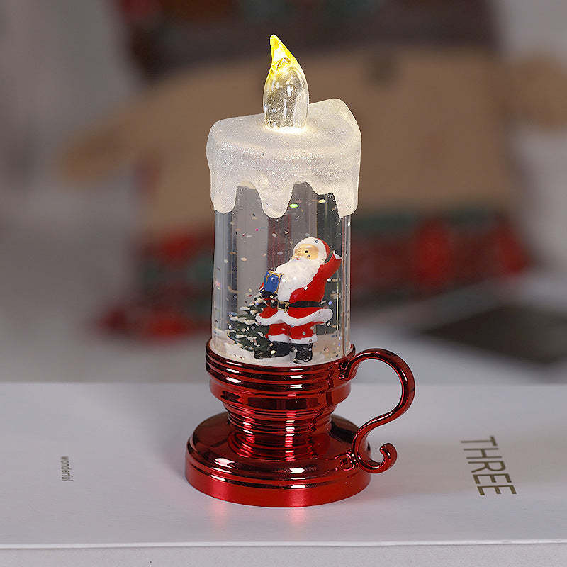 Christmas Flameless Candle Light Simulation Flame Santa Claus for Christmas Party Home Outdoor Decoration - mymoonlampuk