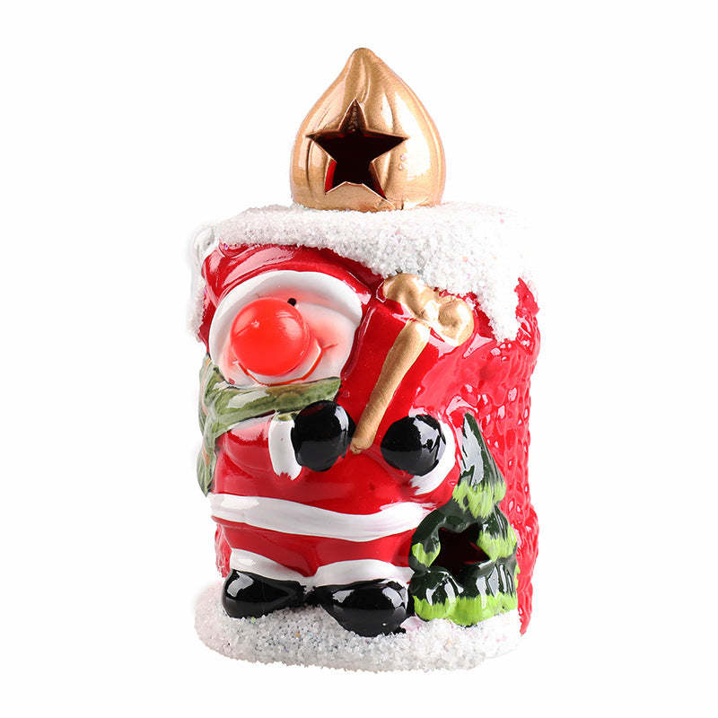 Christmas Flameless Candles Lovely Santa Claus Snowman Candle Light Christmas Decoration - mymoonlampuk