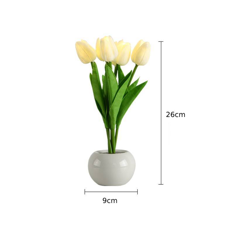 Tulip Flower Lamp Cute Flowers Night Light Home Decor Gifts for Mom - mymoonlampuk