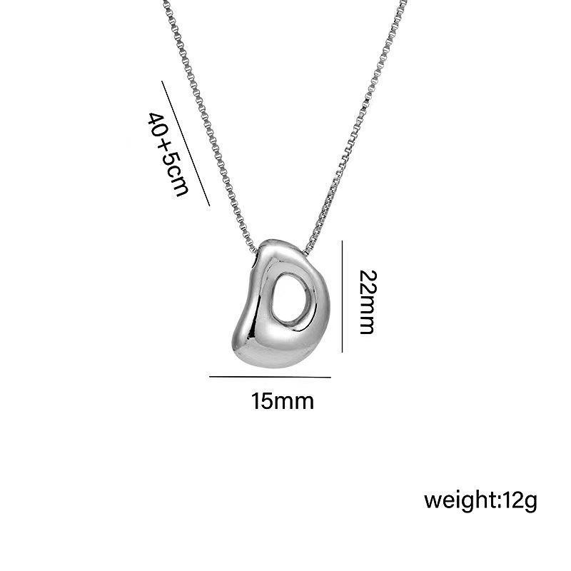 Valentine's Day Gift Sparkling Cubic Zirconia Letter Necklace Bubble Letter Initial Necklace Gift for Her - MyMoonLampUk