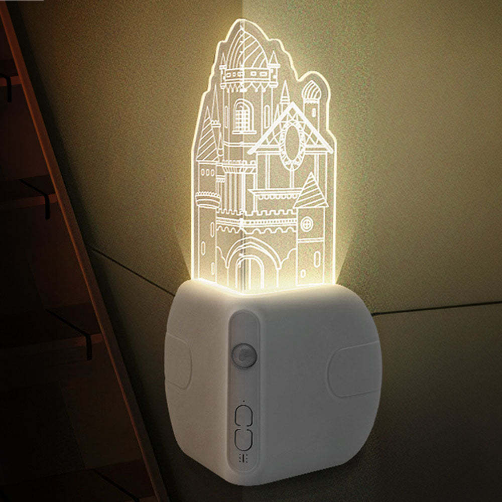 Night Light with Motion Sensor and Dusk to Dawn Sensor Corner Lamp - mymoonlampuk