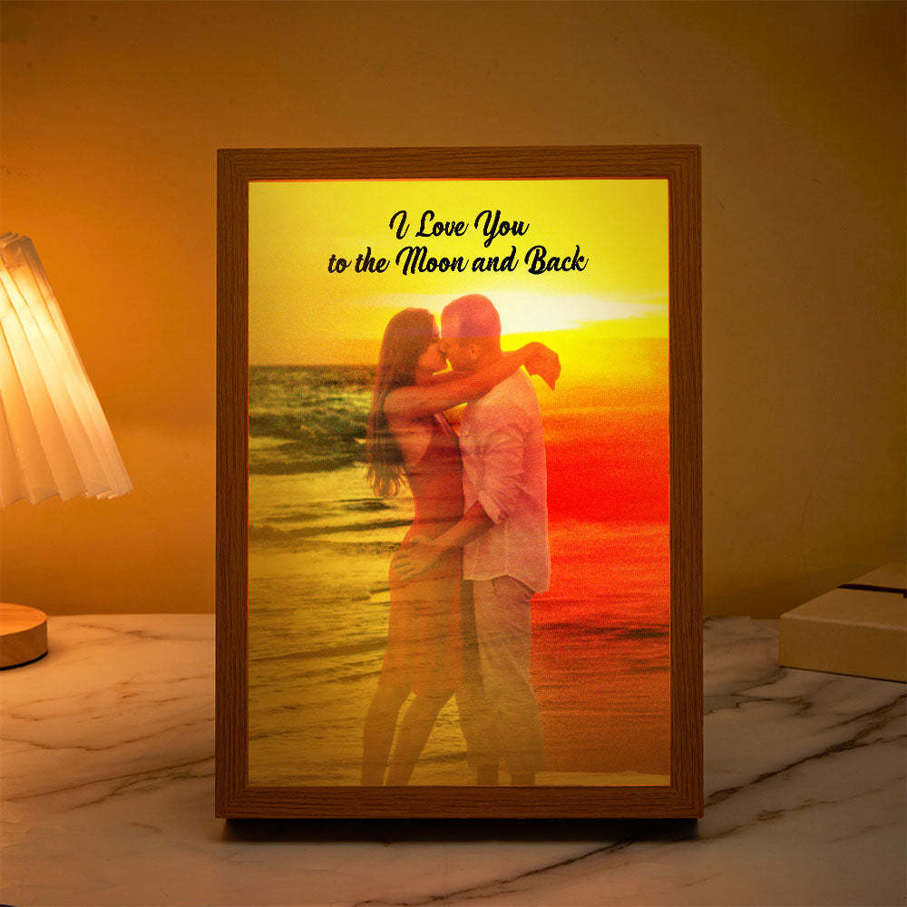 Custom Photo Lamp Personalized Text Light Love Gifts for Her - mymoonlampuk
