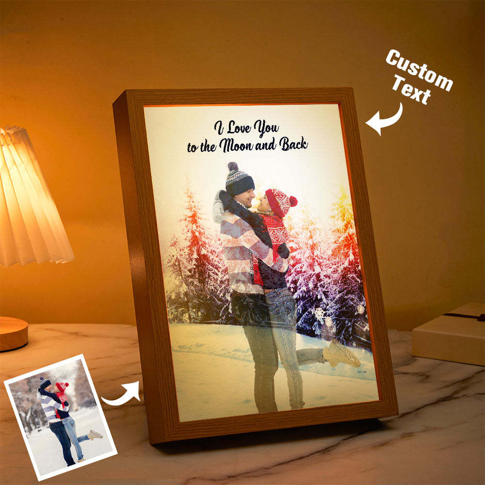 Custom Photo Lamp Personalized Text Light Love Gifts for Her - mymoonlampuk