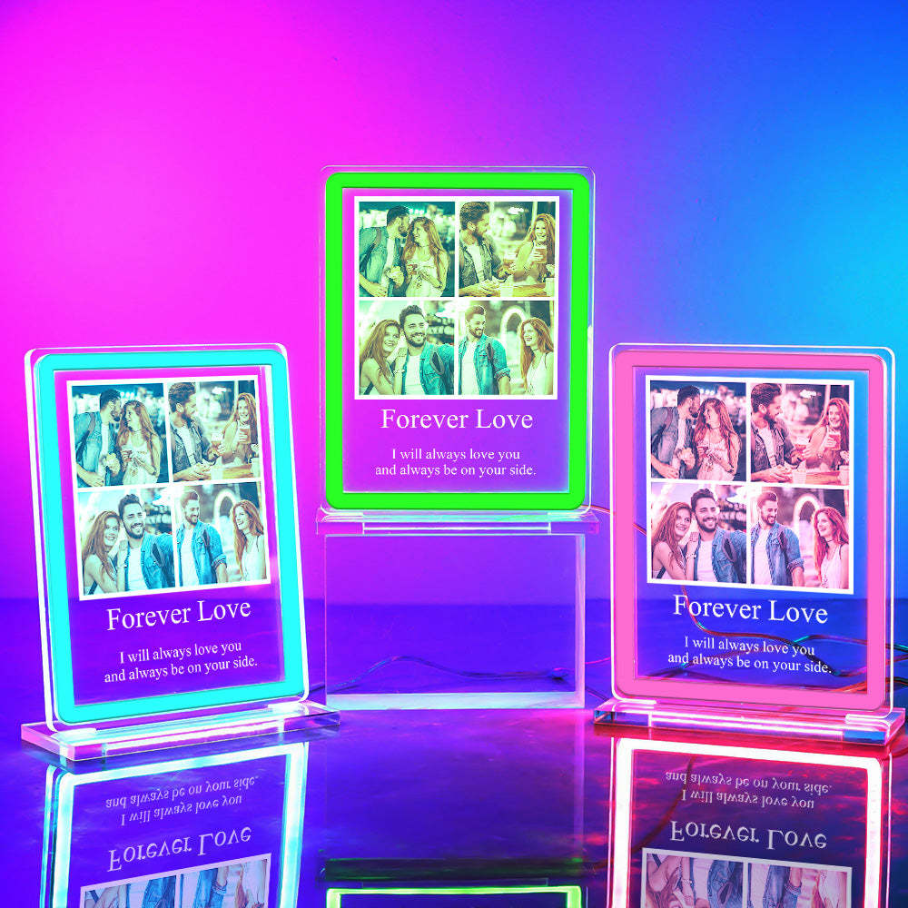 Custom Photo Night Light With Text Neon Sign LED Lamp Anniversary Gifts - mymoonlampuk