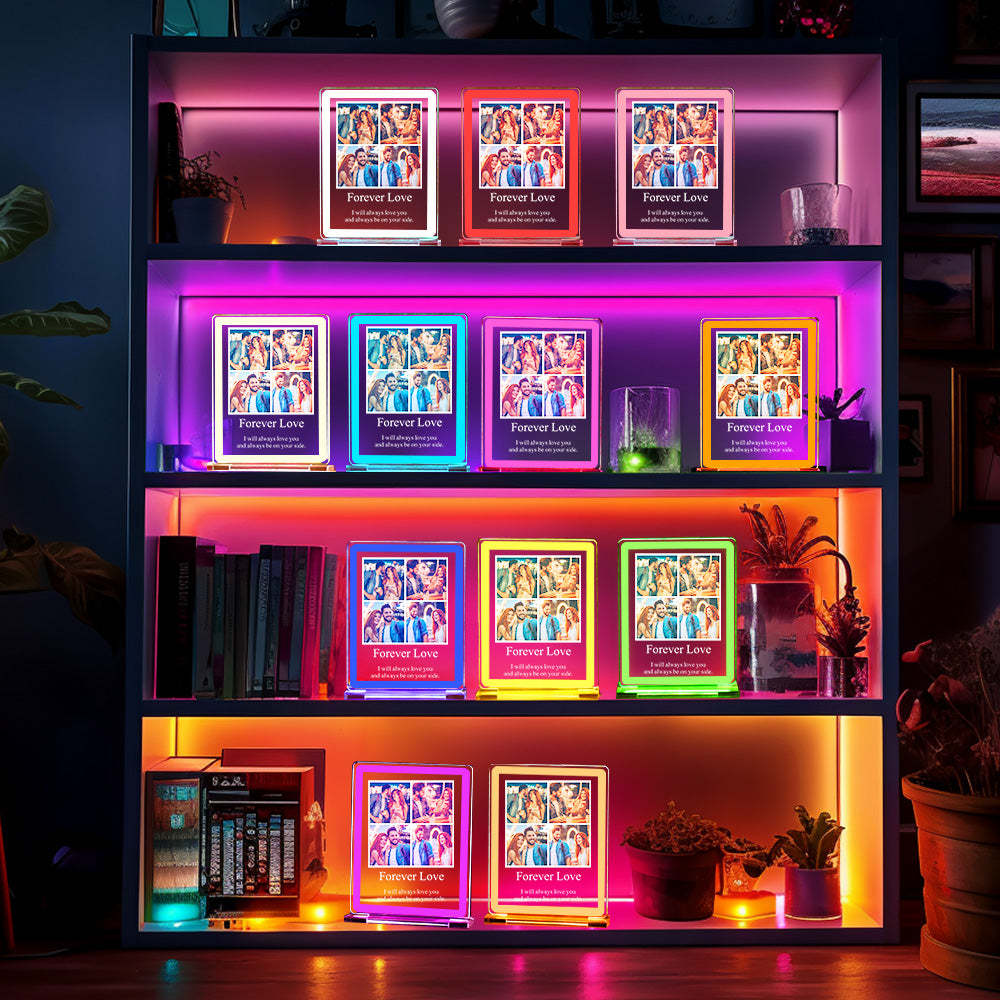 Custom Photo Night Light With Text  Neon Sign LED Lamp Anniversary Gifts - mymoonlampuk