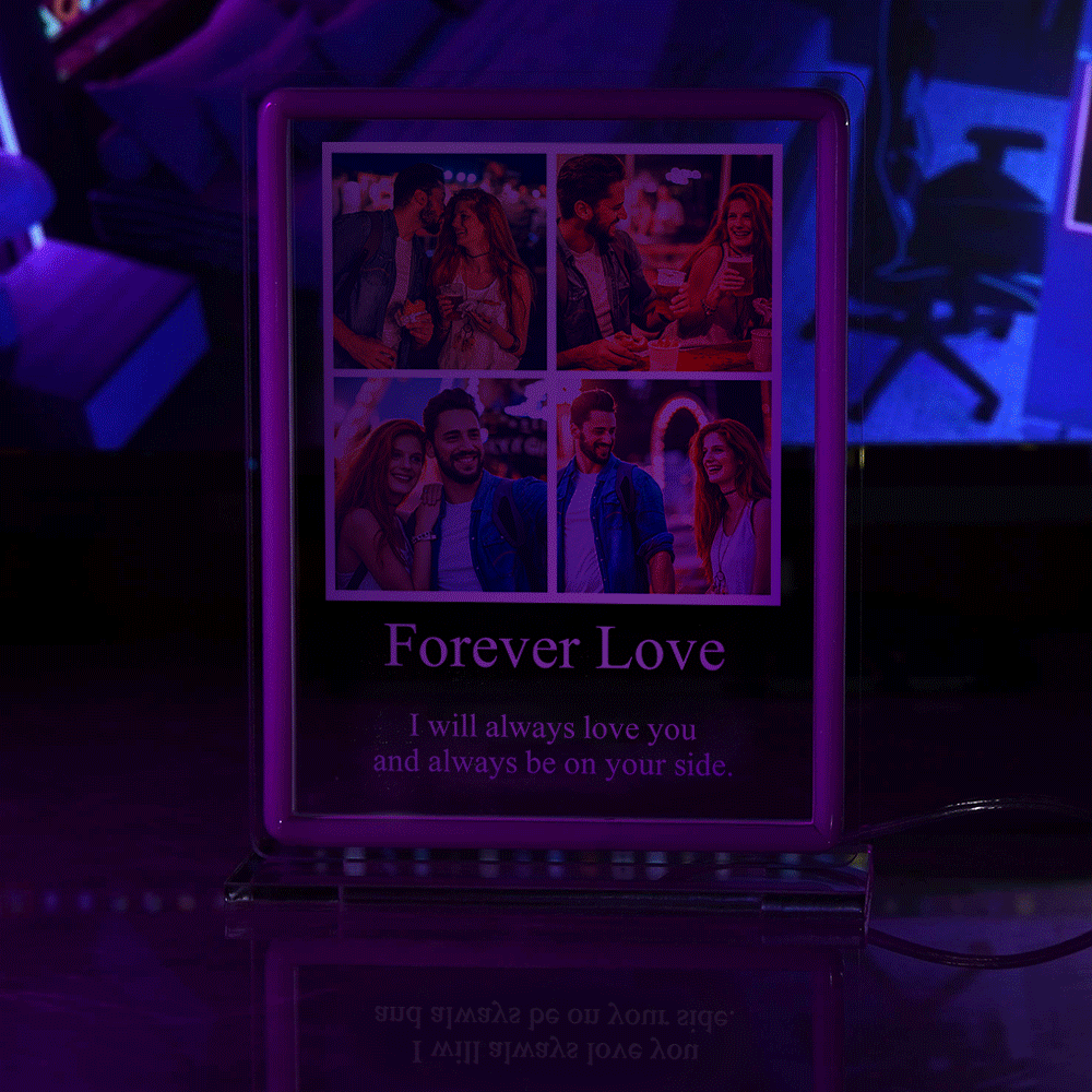 Custom Photo Night Light With Text Neon Sign LED Lamp Anniversary Gifts - mymoonlampuk