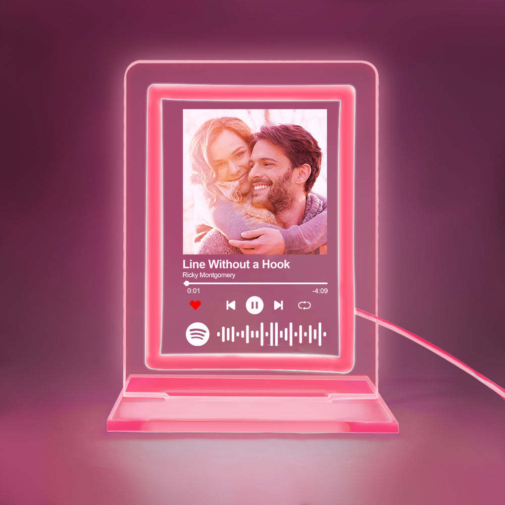 Custom Spotify Night Light Personalized Music Plaque Gifts for Lovers - mymoonlampuk