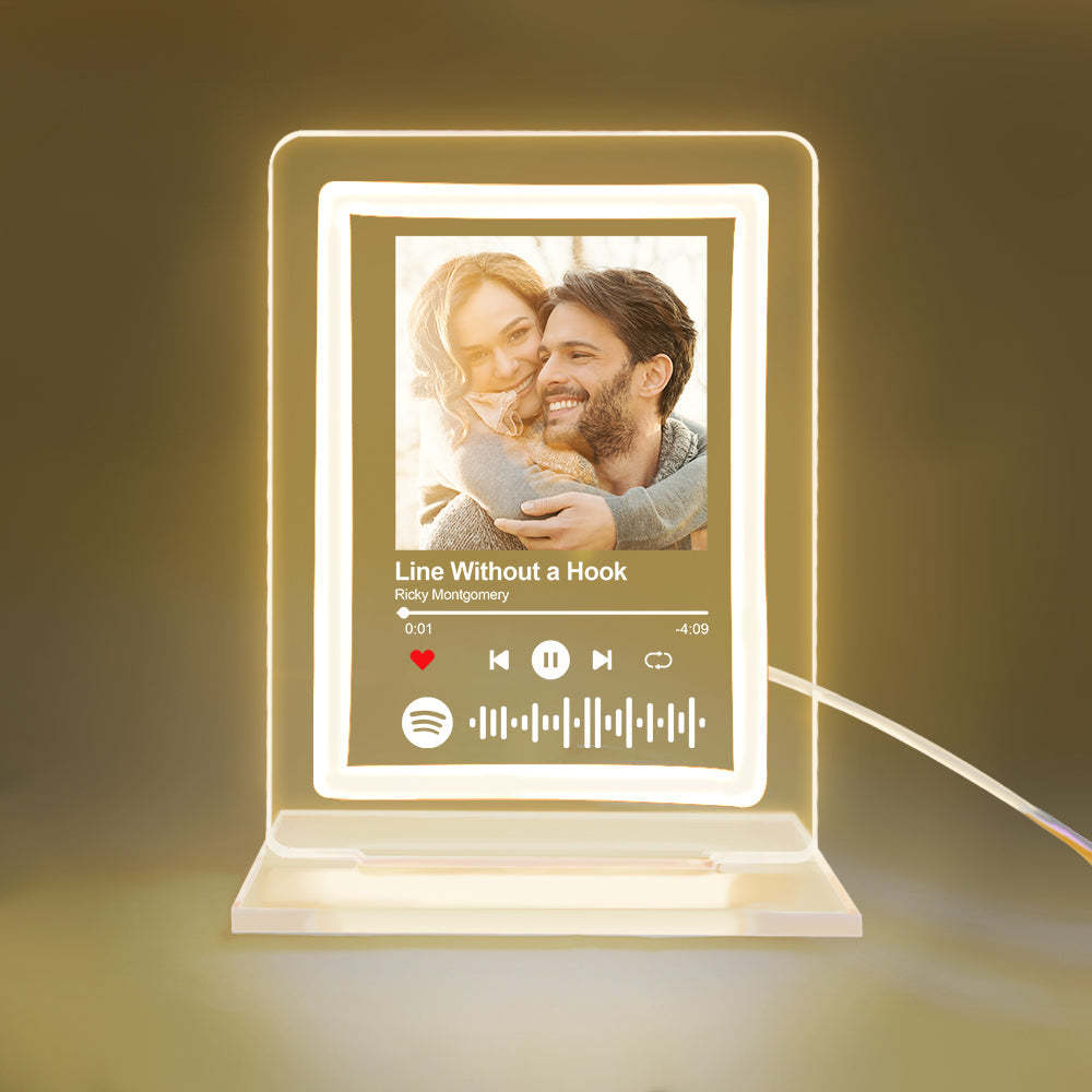 Custom Spotify Night Light Personalized Music Plaque Gifts for Lovers - mymoonlampuk