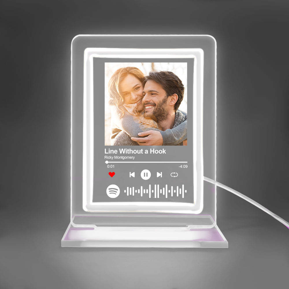Custom Spotify Night Light Personalized Music Plaque Gifts for Lovers - mymoonlampuk