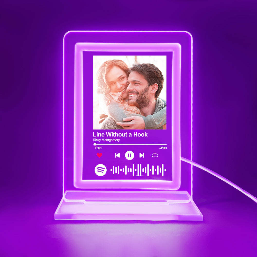 Custom Spotify Night Light Personalized Music Plaque Gifts for Lovers - mymoonlampuk