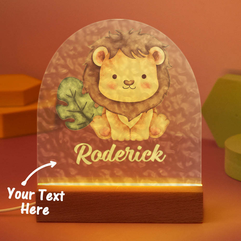 You could add your name on the custom night light