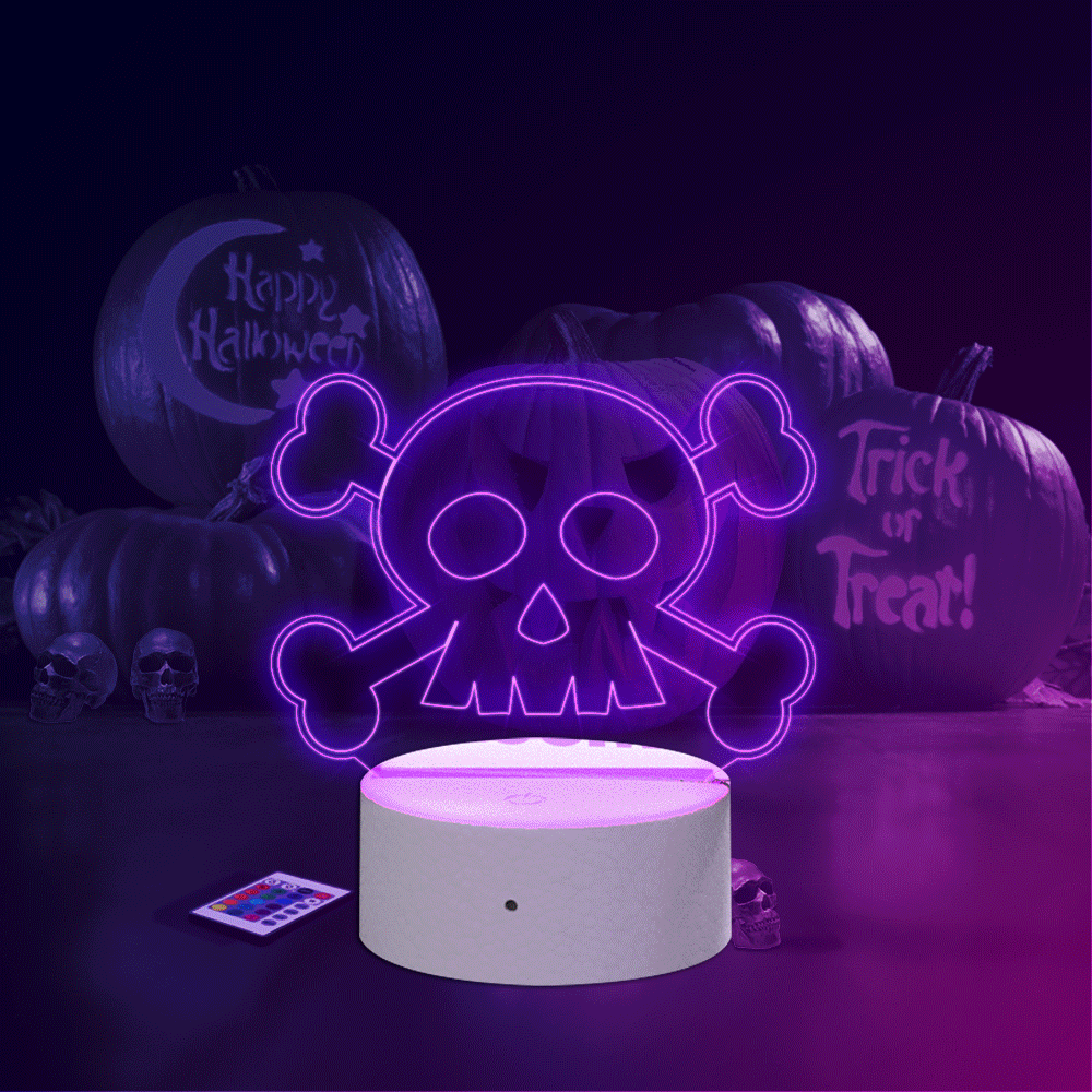 Halloween Skull Night Light,Halloween Party Decorations
