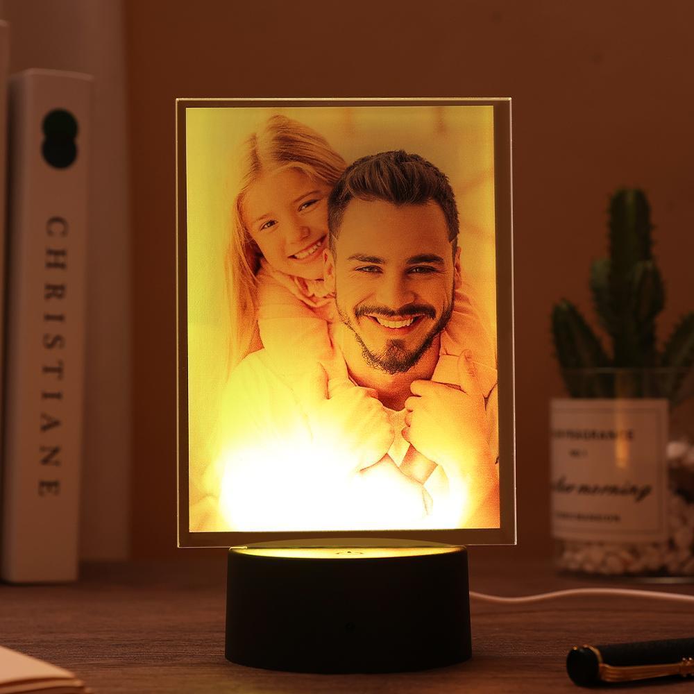 Mother's Day Gifts Custom Photo Night Light Personalised Acrylic Led Lamp Gift for Her