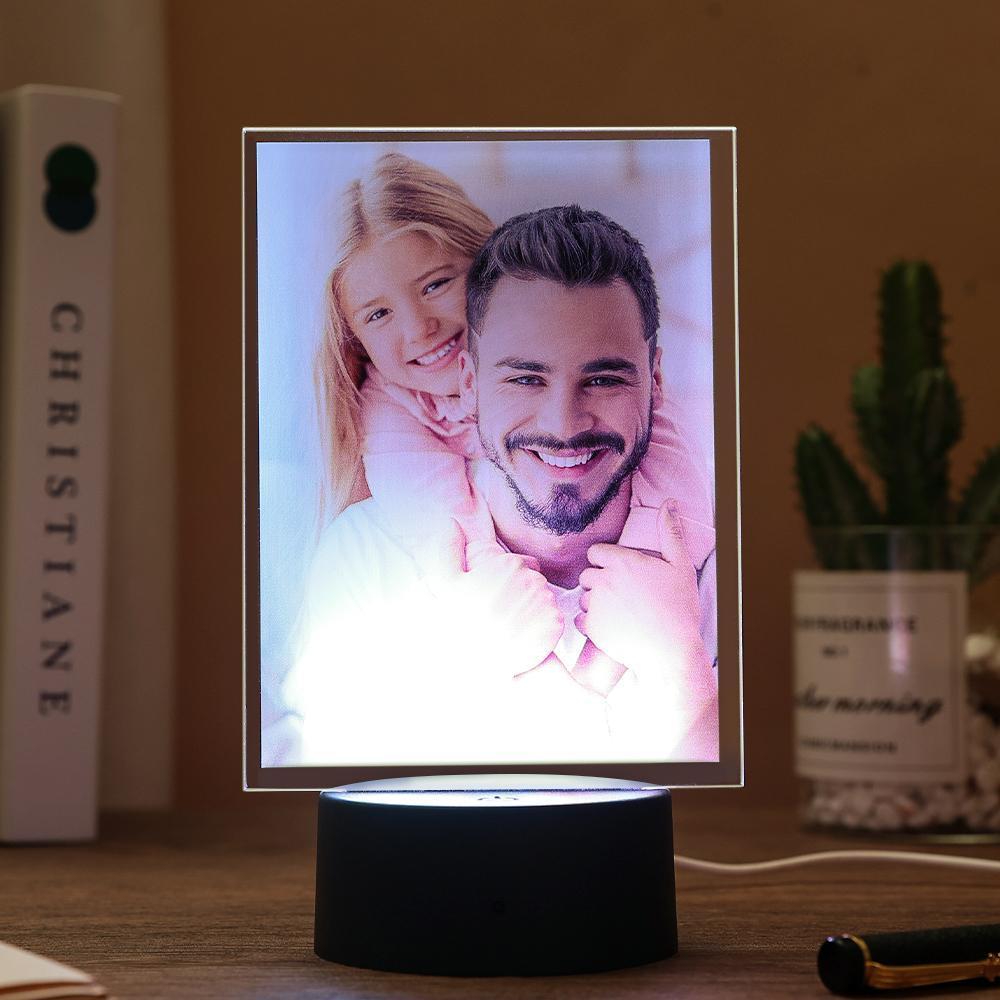 Mother's Day Gifts Custom Photo Night Light Personalised Acrylic Led Lamp Gift for Her