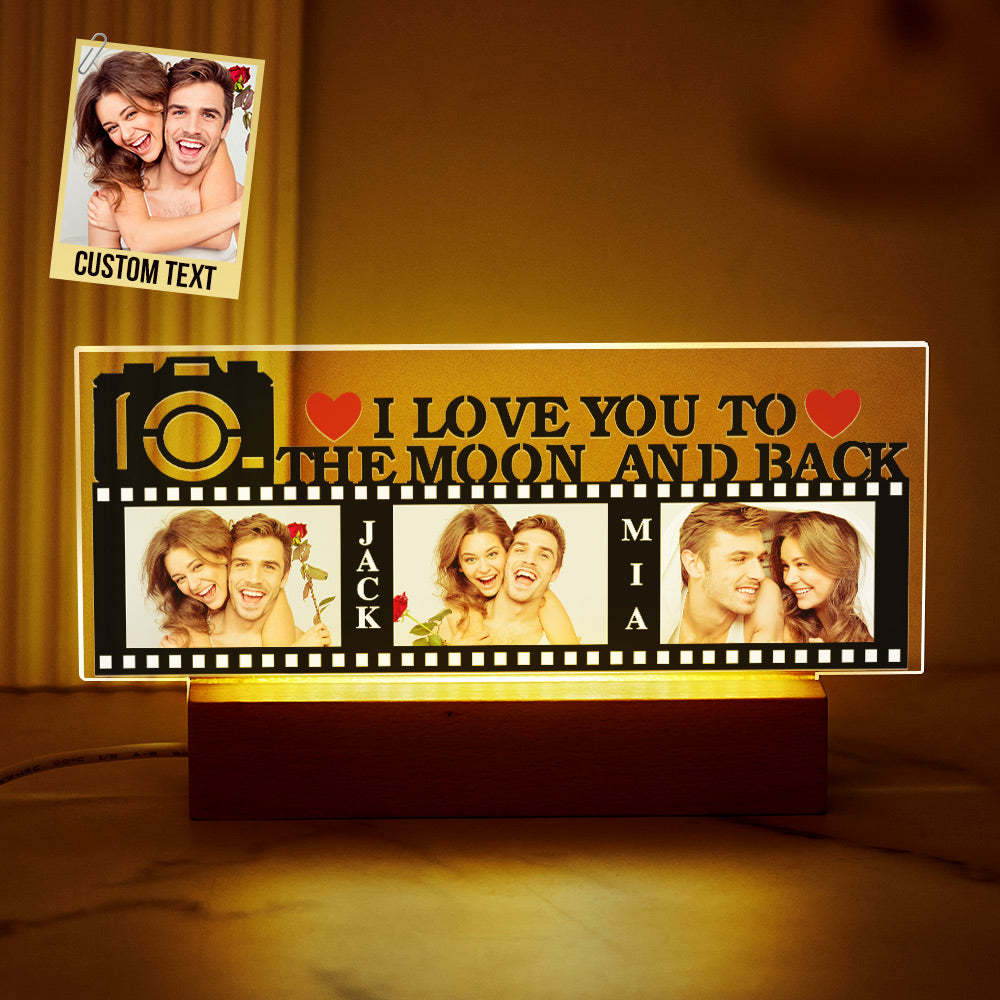 Personalized Photo Romantic Colorful Lamp Custom Film Pictures Night Light Valentine's Day Gift - mymoonlampuk