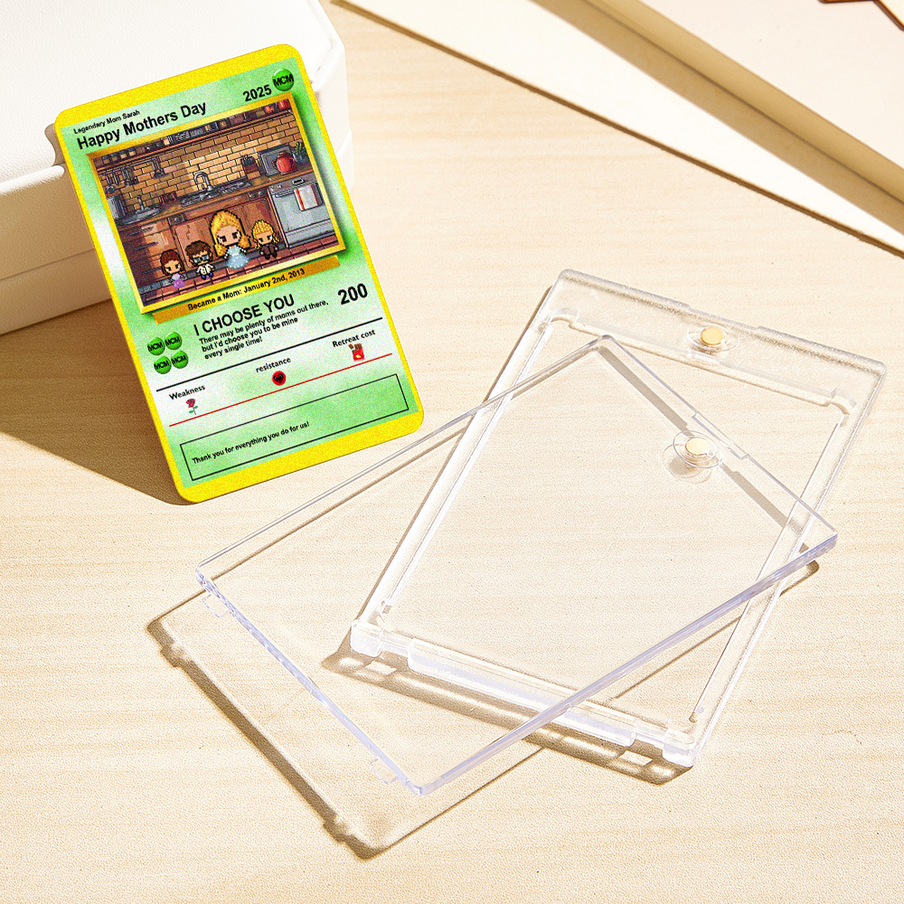 Custom Image Metal Cards Build Your Own Role Mother's Day Gift Memorable Keepsake - MyMoonLampUk