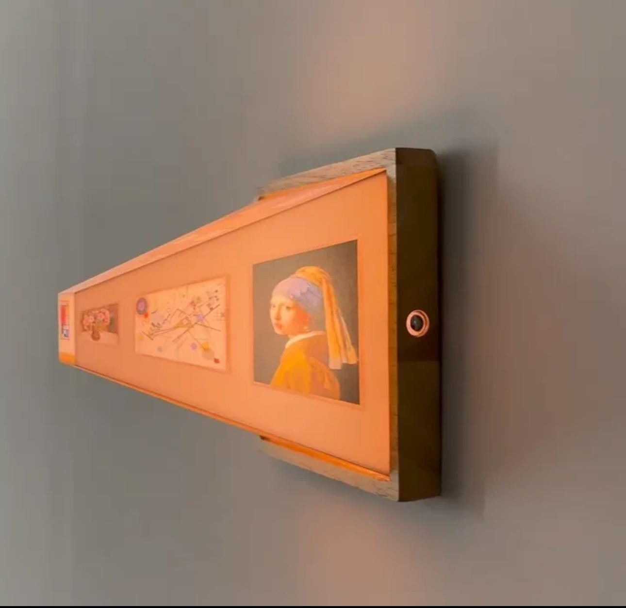Magic Frame Transforms from 2D to 3D Light Changing Angle Frame Using the vision error technique