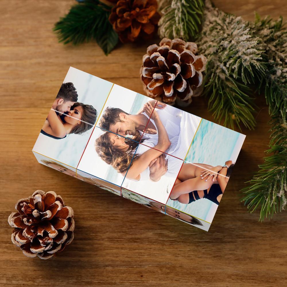 Custom Infinity Photo Rubic's Cube Photo Folding Couple Photo Cube Gifts For Christmas Gifts - MyMoonLampUk