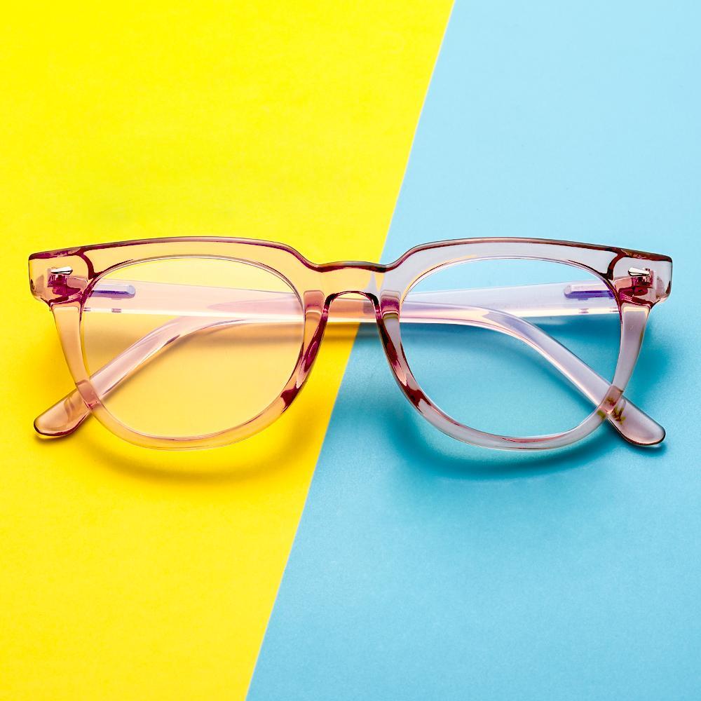 Adults Blue Light Blocking Computer Reading Gaming Glasses-Pink Crystal - mymoonlampuk