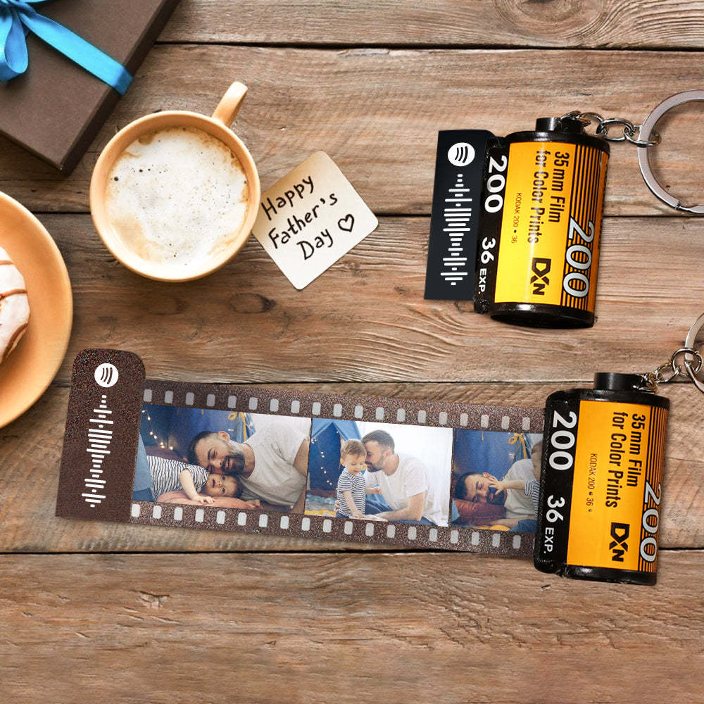 For Boyfriend Custom Camera Film Roll Keyring Personalised Picture Keyring