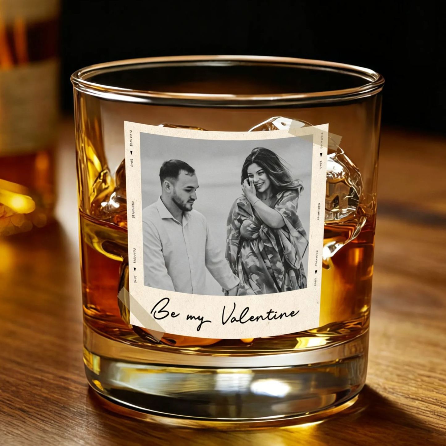 Dad Gifts, Gifts For Dad, Custom Photo Dad Est Whiskey Glass, Grandpa Gift, Dad Glass, Gifts For Him, Portrait Photo Grandpa Glass, New Dad - MyMoonLampUk