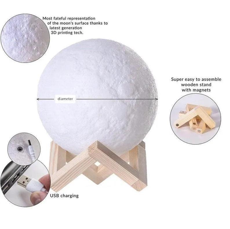 Custom Wedding Moon Lamp, Personalized Couple Photo Night Light, Engraved Lunar Calendar Lamp with Wedding Date, Unique Wedding Gift for Bride and Groom