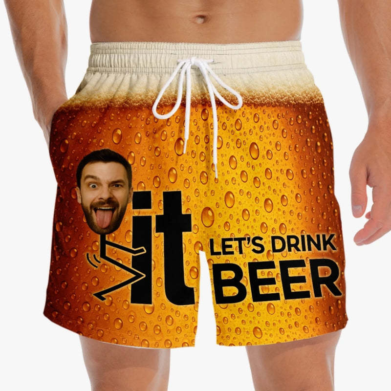 Summer Love, Endless Adventure - Funny Personalized Custom Tropical Hawaiian Aloha Men Beach Shorts - Summer Vacation Gift For Husband Wife, Anniversary - MyMoonLampUk