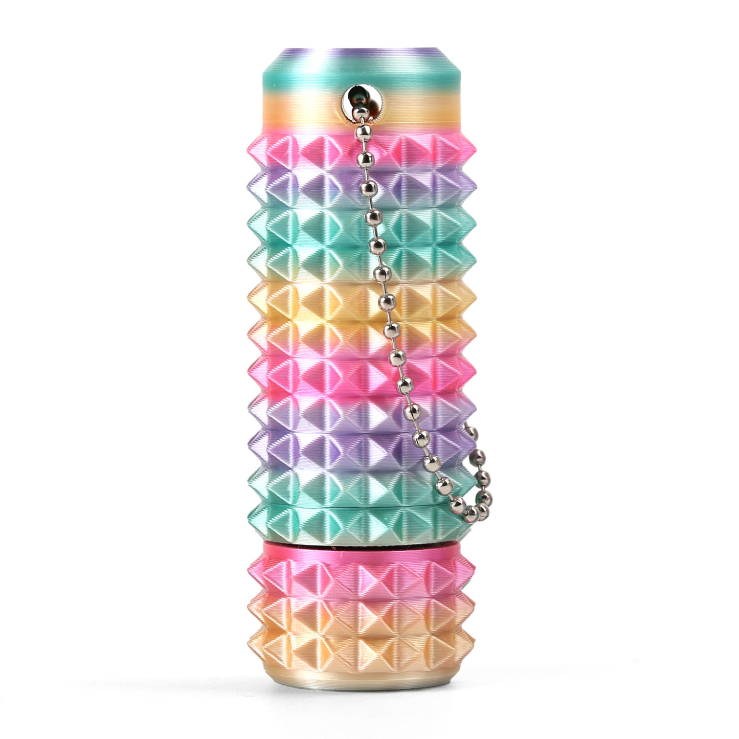 Custom Name Spiky Grippie Stim Keychain Mini Fidget Toy Venting Key Pendant for Anxiety Relief Positive - GiftlabUK